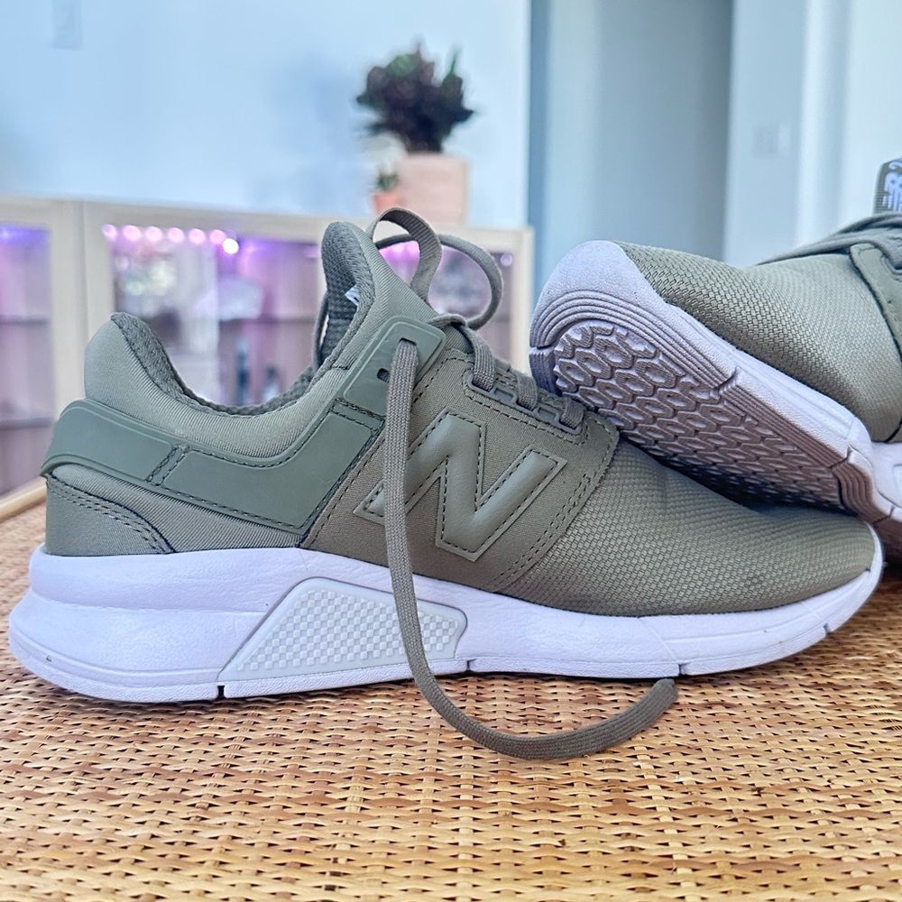 New Balance Olive Athletic Shoes